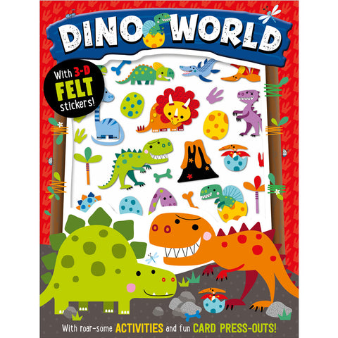 Dino World Felt Stickers