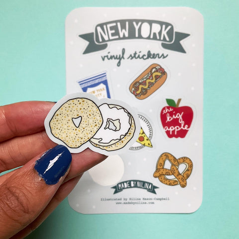 New York City Food Sticker Sheet