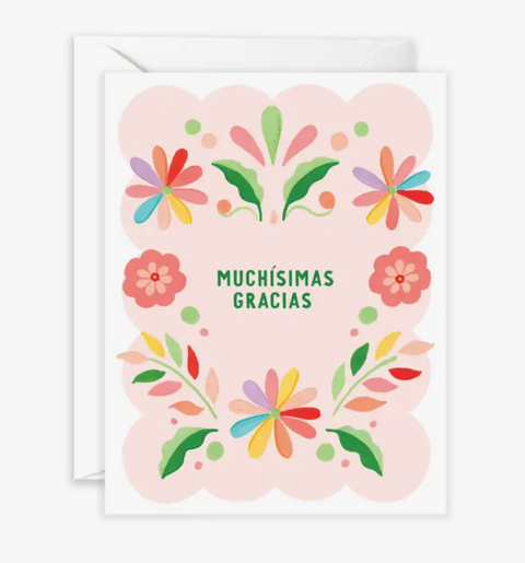 Muchísimas Gracias Otomi - Spanish Thank You Greeting Card