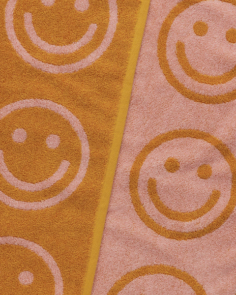 Baggu | Bath Towel-Marigold Peach Happy