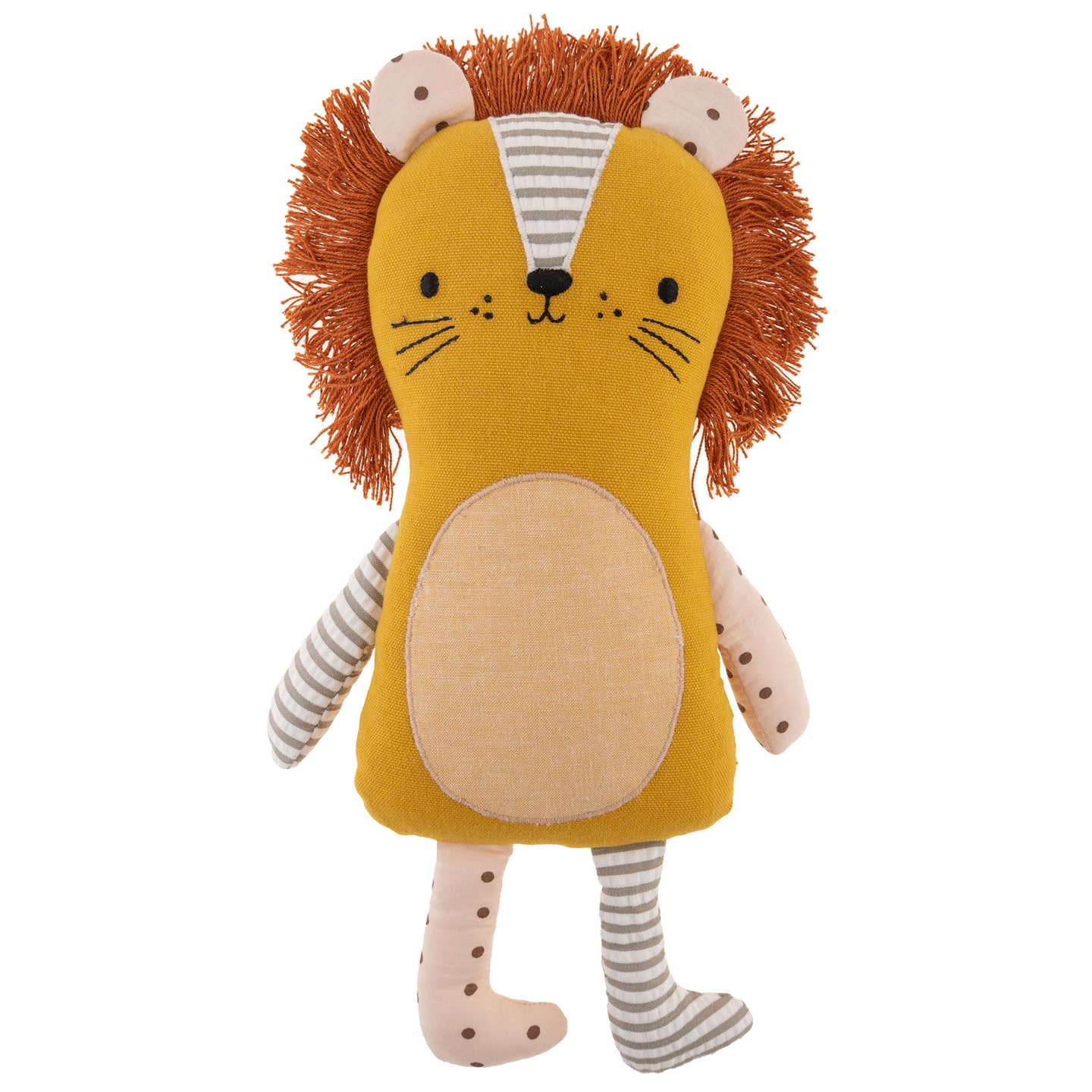 Flatsie Plush Doll, 100% Cotton - Luca Lion