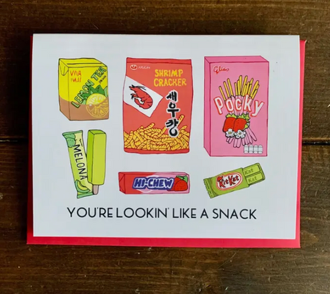 Looking Like A Snack Card - Asian Snacks Card
