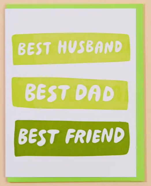 Best Husband/Dad/Friend Card