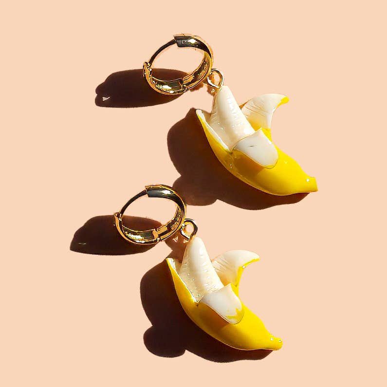 Gwen Hoop  Banana Earrings - Stay Forever