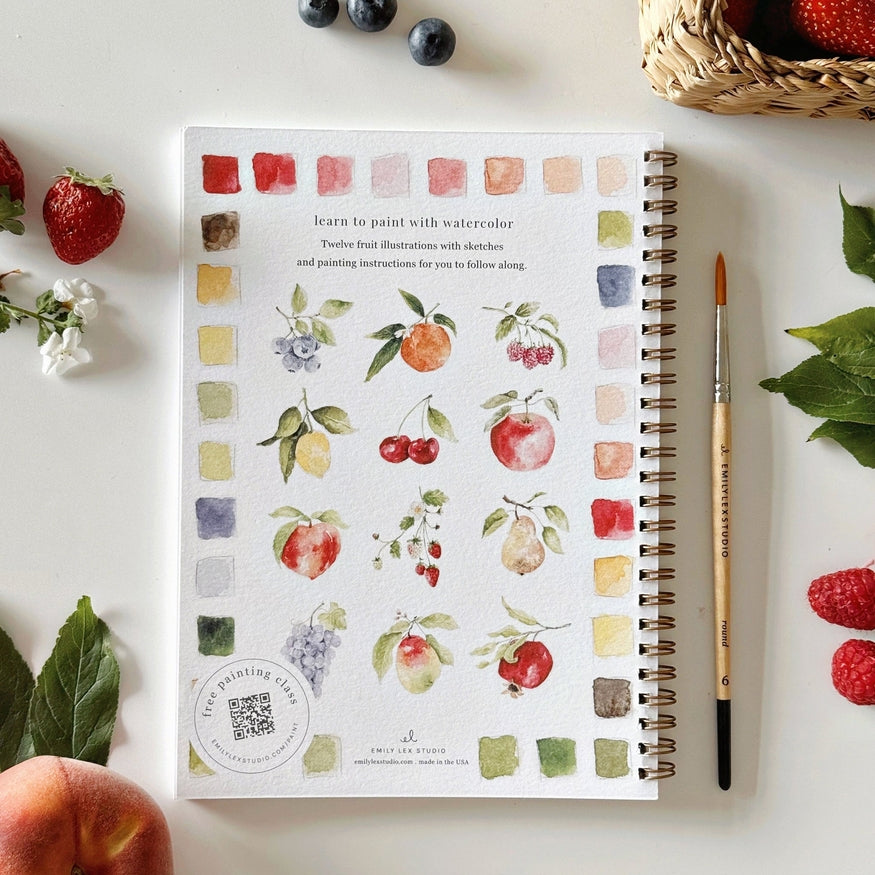 Fruit Watercolor Workbook - Stay Forever