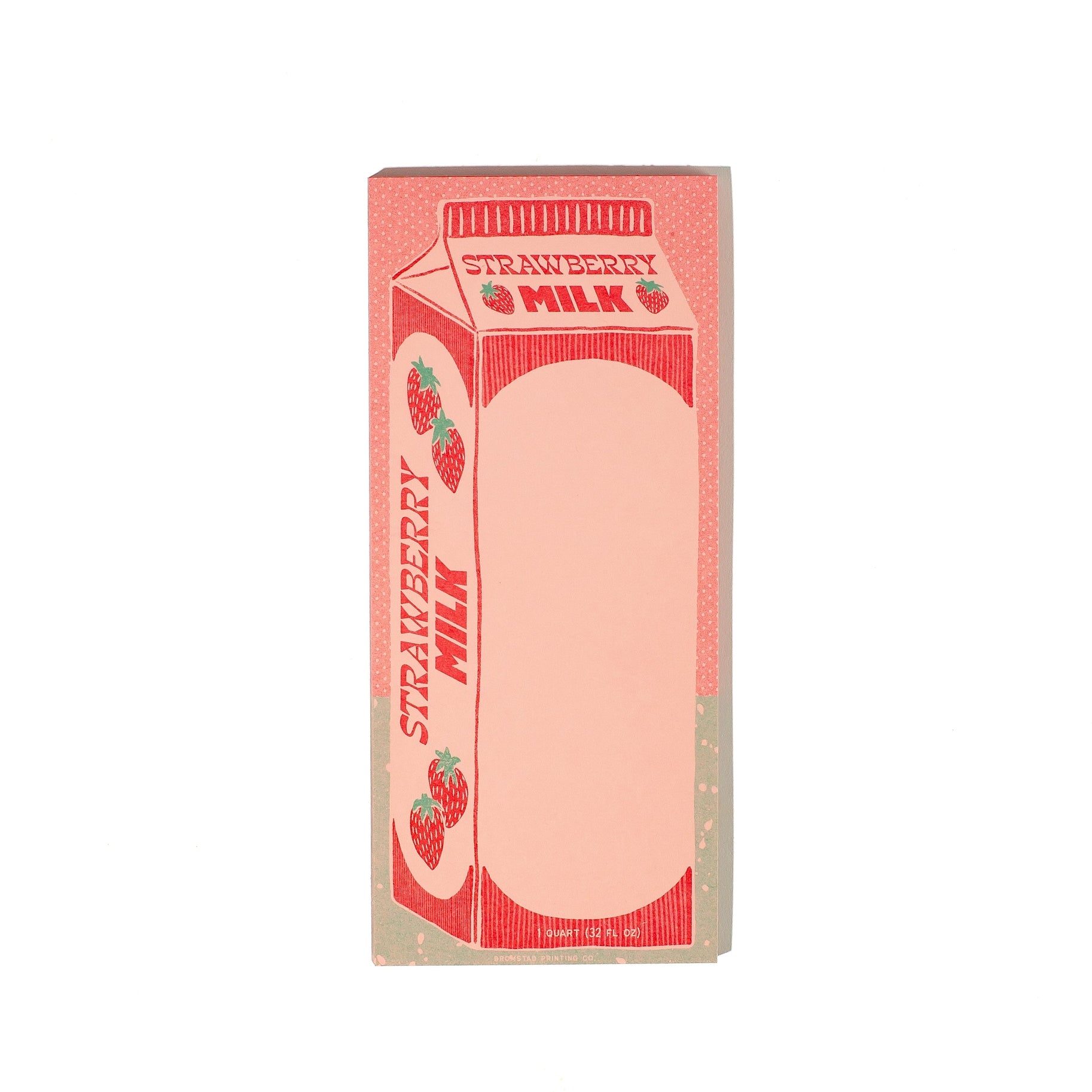 Strawberry Milk - Risograph Notepad - Stay Forever