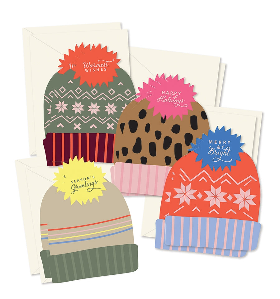 Holiday Stocking Hats Card Boxed Set