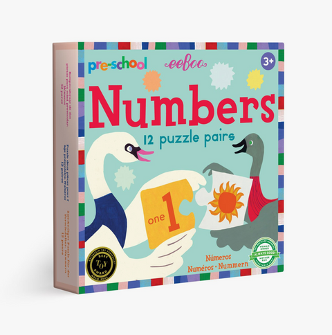 Pre-School Numbers Puzzle Pairs