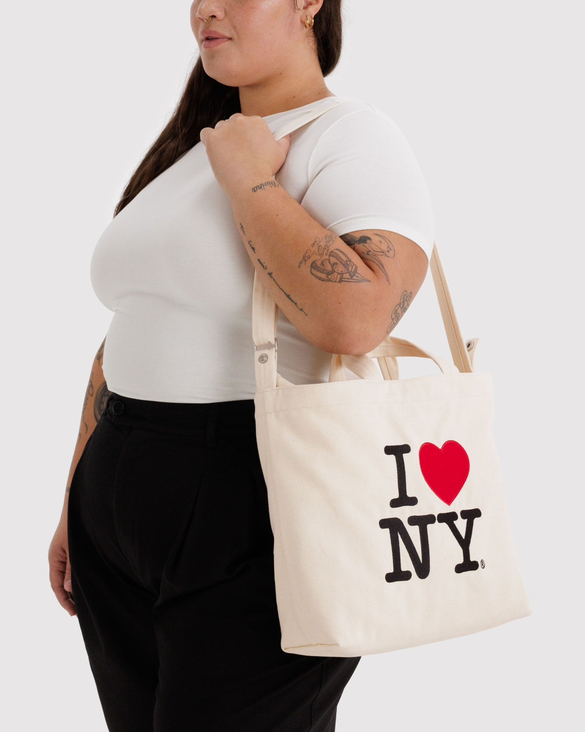 Horizontal Zip Duck Bag - I Love NY