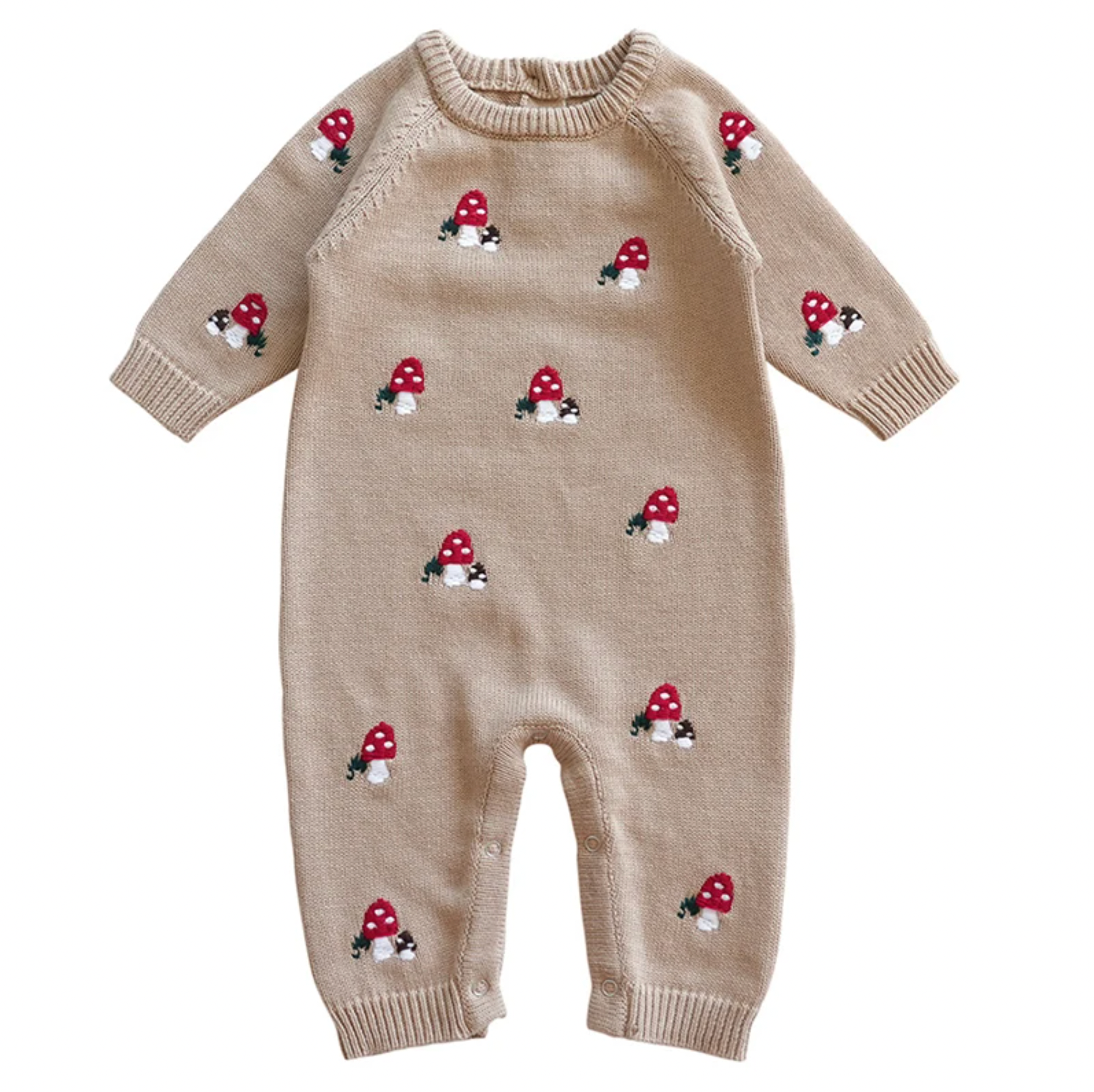Mushroom Knitted Playsuit