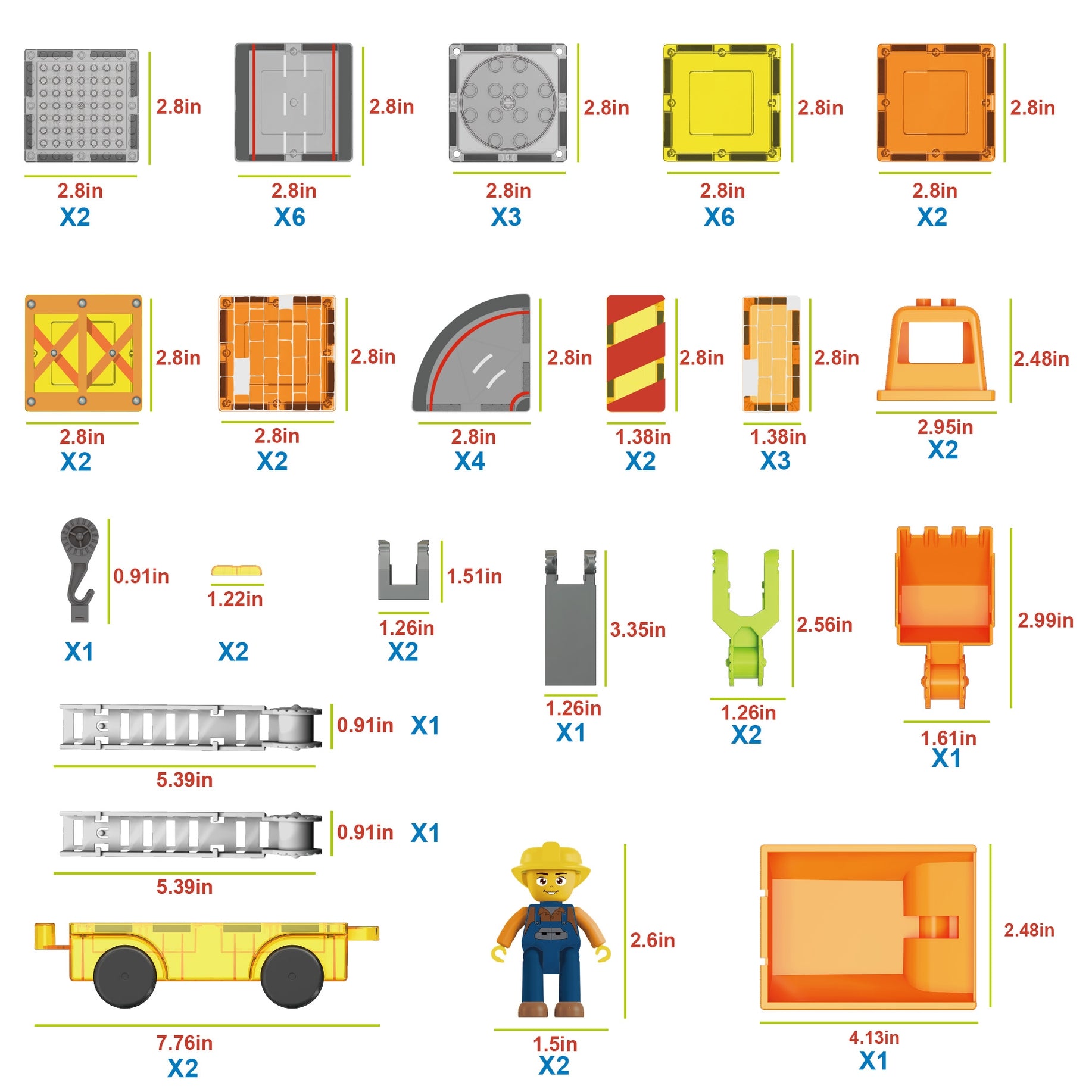 Magnet Tile Construction 5-in-1 Building w/ Accessories - Stay Forever