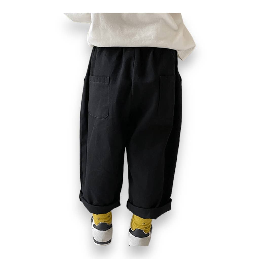 Kids Black Pant - City Kid Baggy Pant