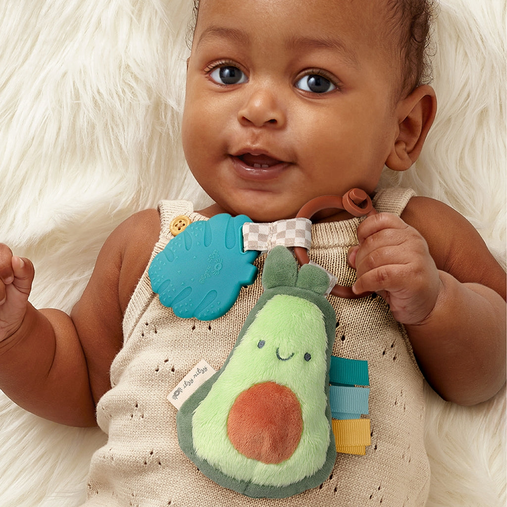 Itzy Pal™ Plush + Teether Avocado