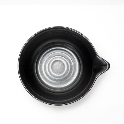 10oz Matcha Latte Bowl with Spout Black Matte