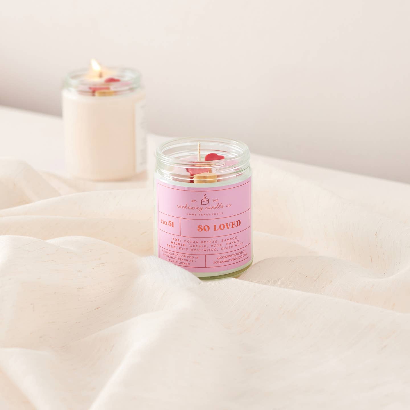 The Rockaway Candle Co | Soy Candle So Loved - Valentines Collection