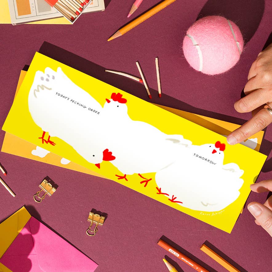 Chickens Desk Planner Notepad