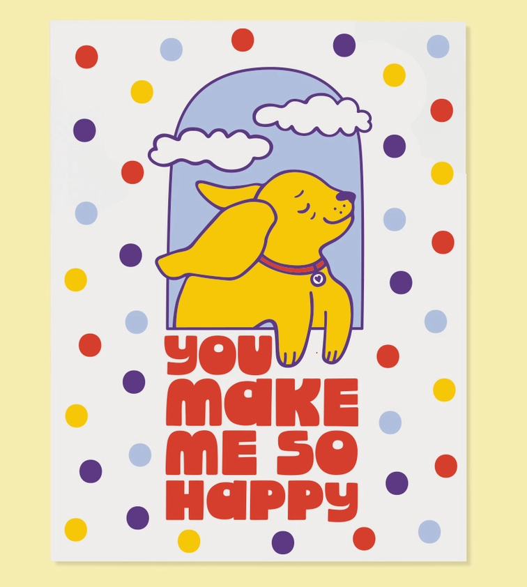 Happy Dog Card