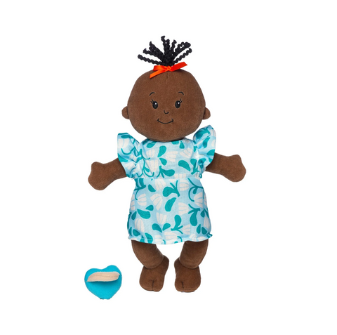 Wee Baby Stella Brown with Black Wavy Hair