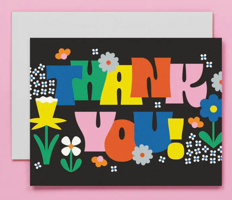 Grateful Garden Thank You Card Bright