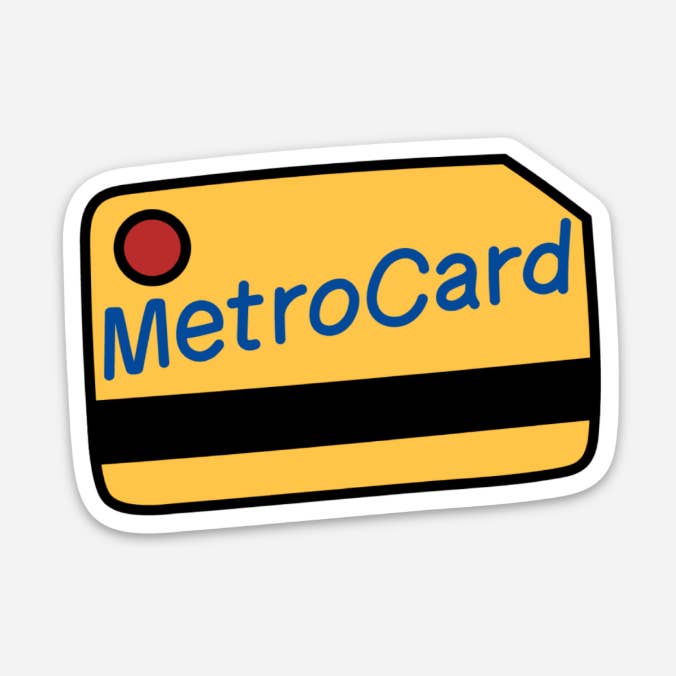 Subway Metrocard 3" Sticker
