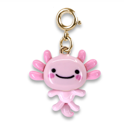 Charm It! Gold Swivel Axolotl Charm