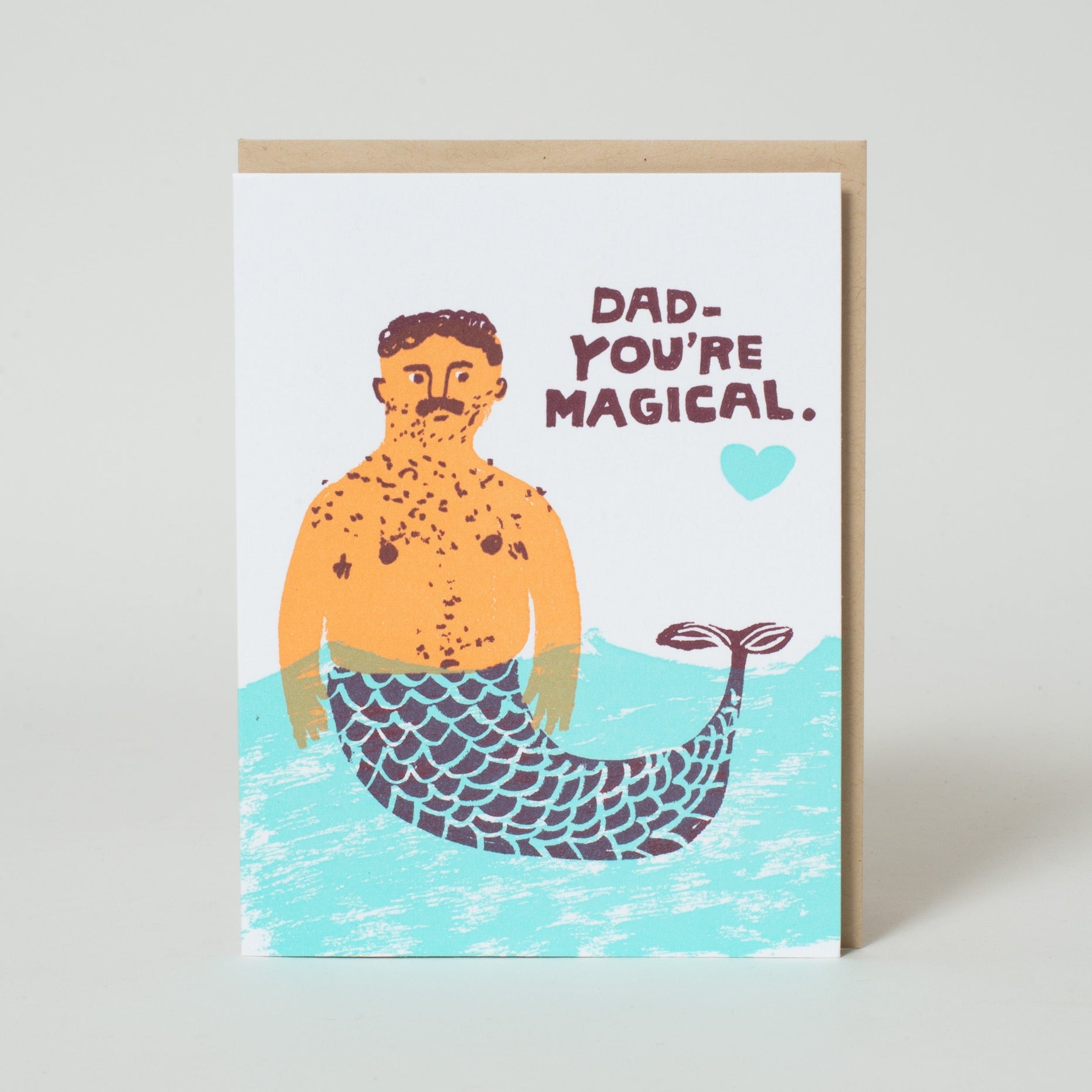 Merman Father's Day Card