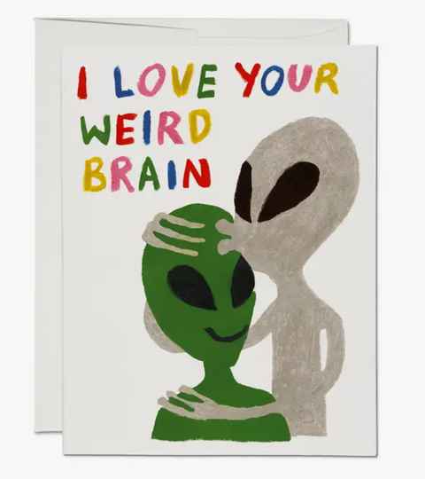 Alien Love Greeting Card
