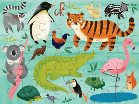 Animals Of The World 36 Piece Puzzle to Go