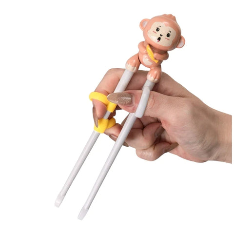 Monkey Training Chopsticks Plastic With Adjustable Silicone