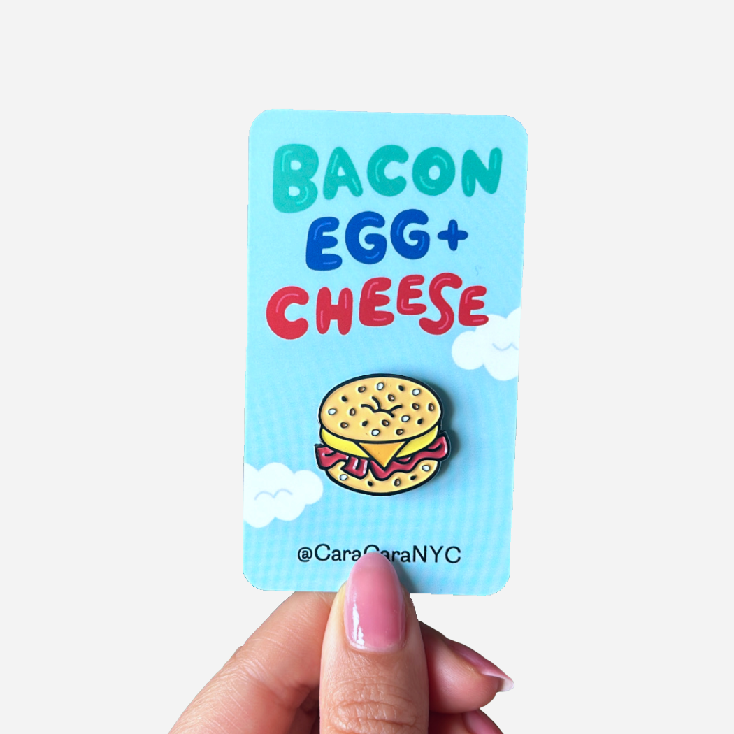 Bacon Egg and Cheese (Bec) Nyc 1" Enamel Pin