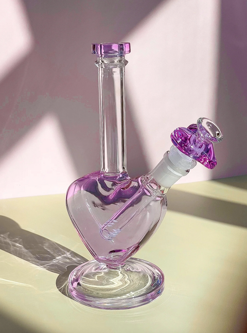Lavender Heart Water Piece