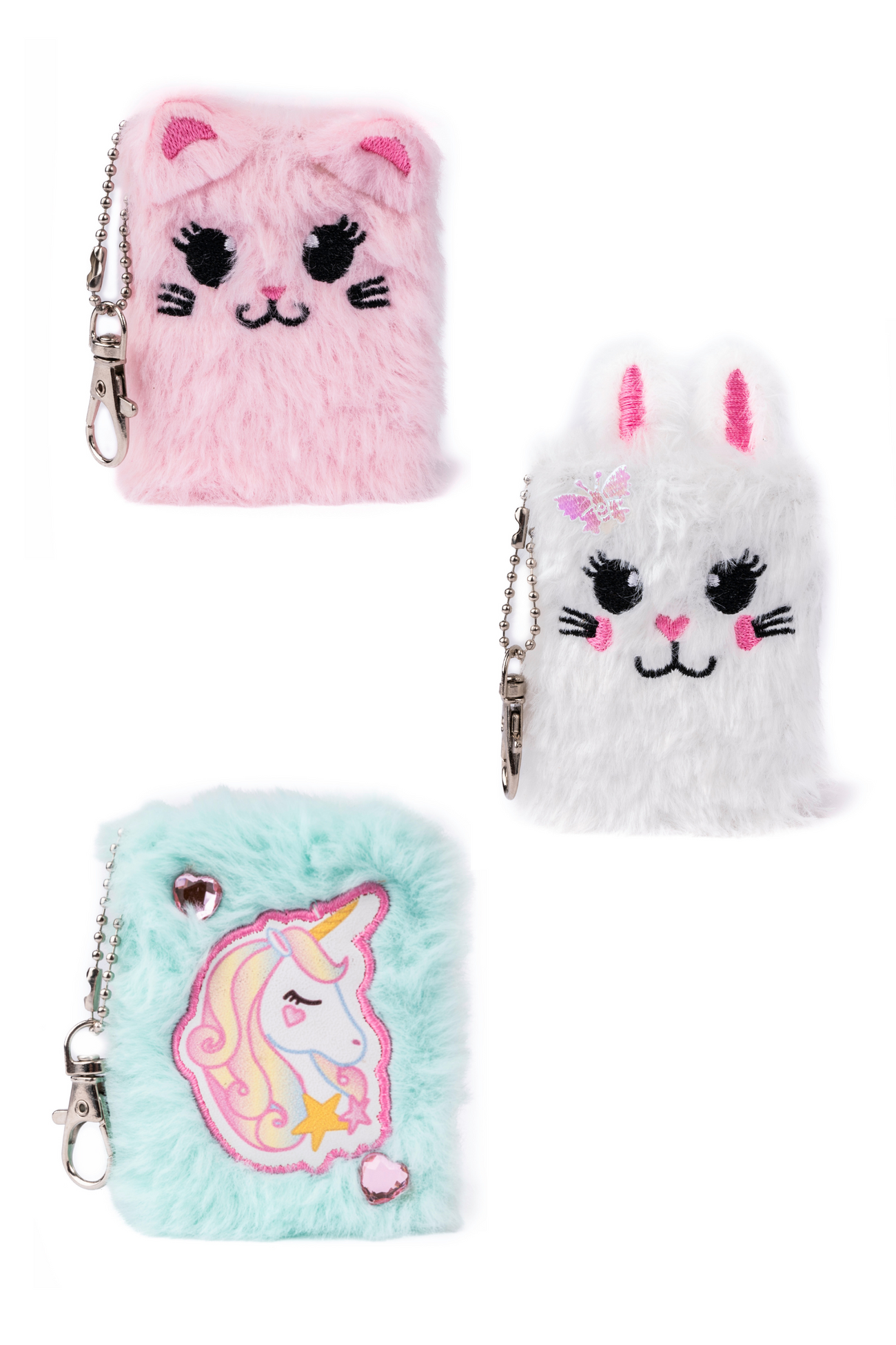 Mini Furry Friends Keychain Journals - Stay Forever
