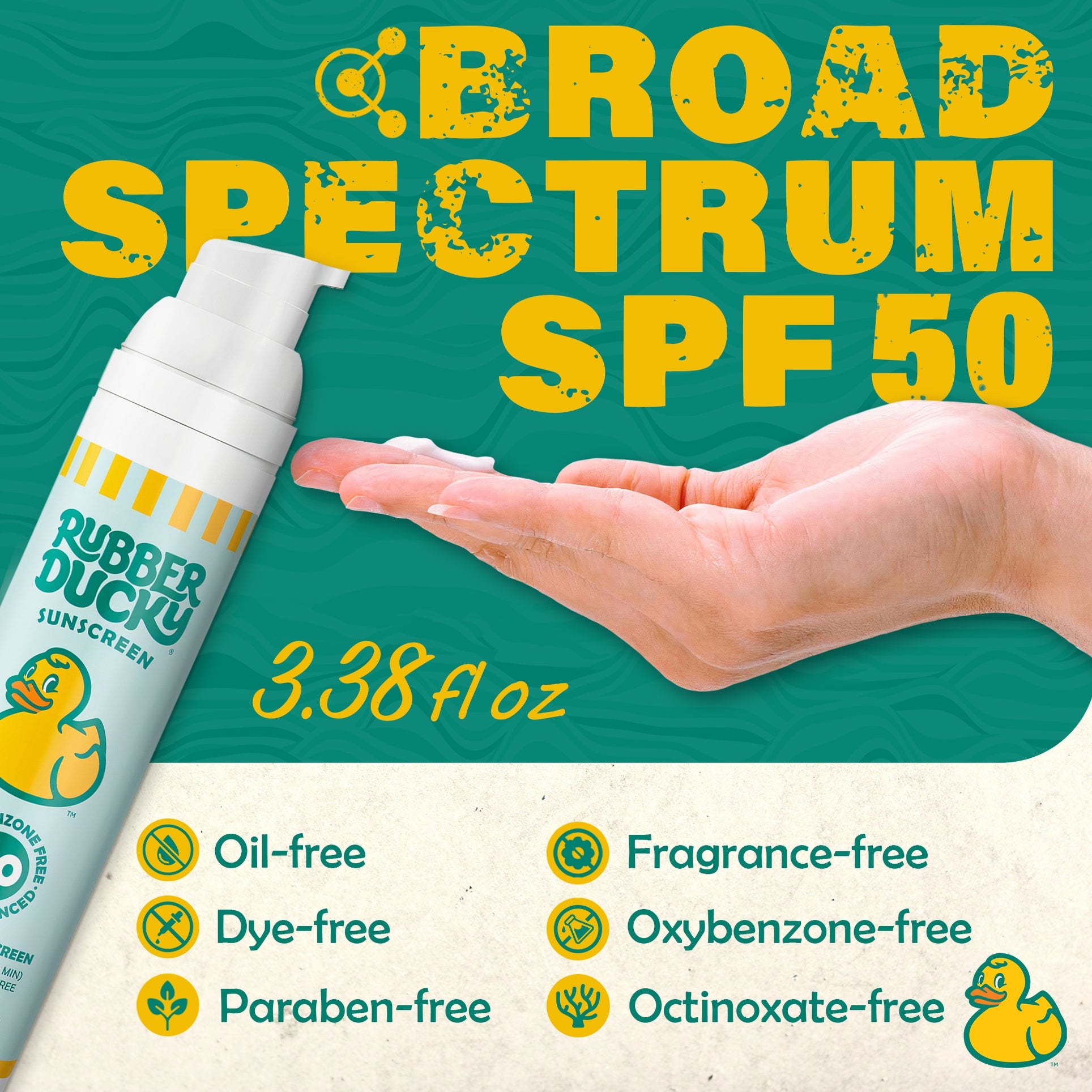 Rubber Ducky SPF 50 Mineral Sunscreen, 3.38 oz