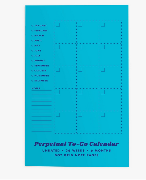 Perpetual To-Go Calendar - Undated