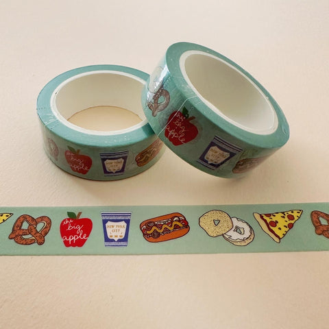 New York City Food Washi Tape Pizza Bagel