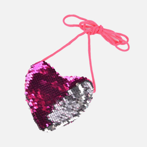Sparkly Sequins Heart Coin Purse