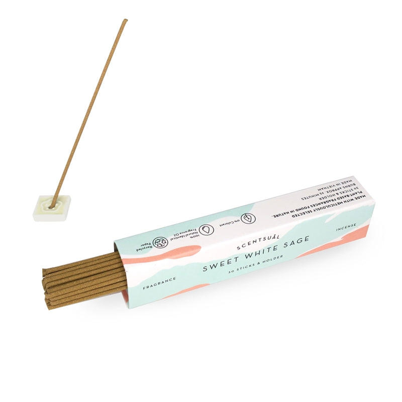 Scentsual Incense (Incense Sticks + Holder) - Stay Forever