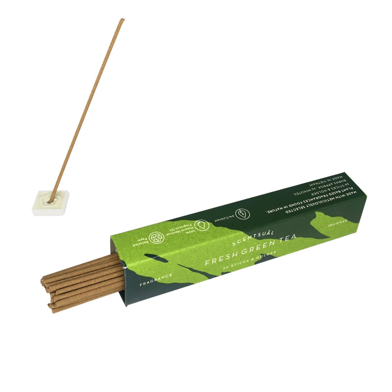Scentsual Incense (Incense Sticks + Holder) - Stay Forever