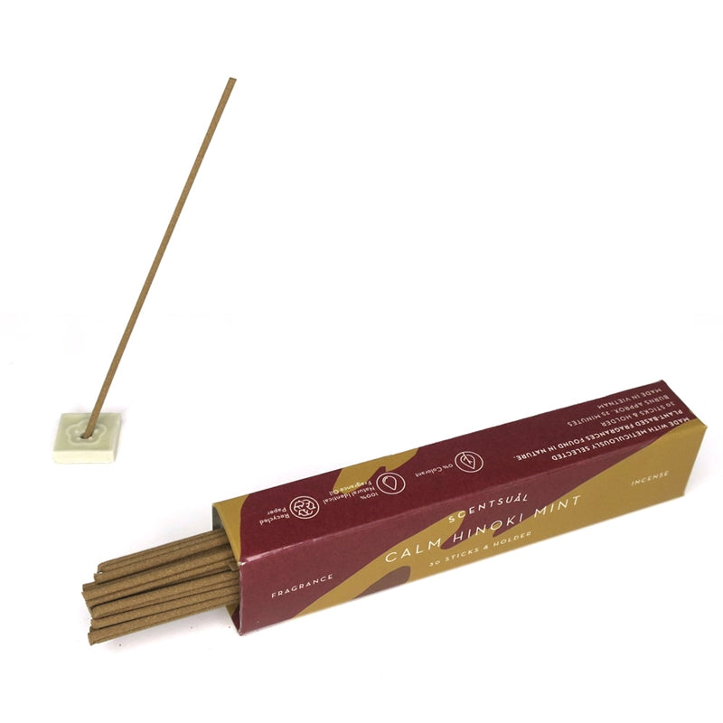 Scentsual Incense (Incense Sticks + Holder) - Stay Forever