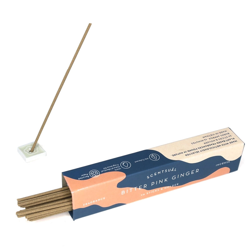 Scentsual Incense (Incense Sticks + Holder) - Stay Forever