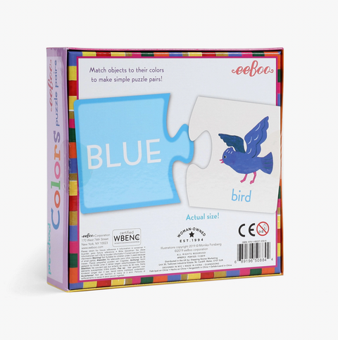 Pre-School Colors Puzzle Pairs