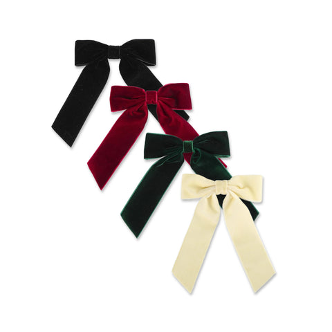 Big Velvet Bow Barrette