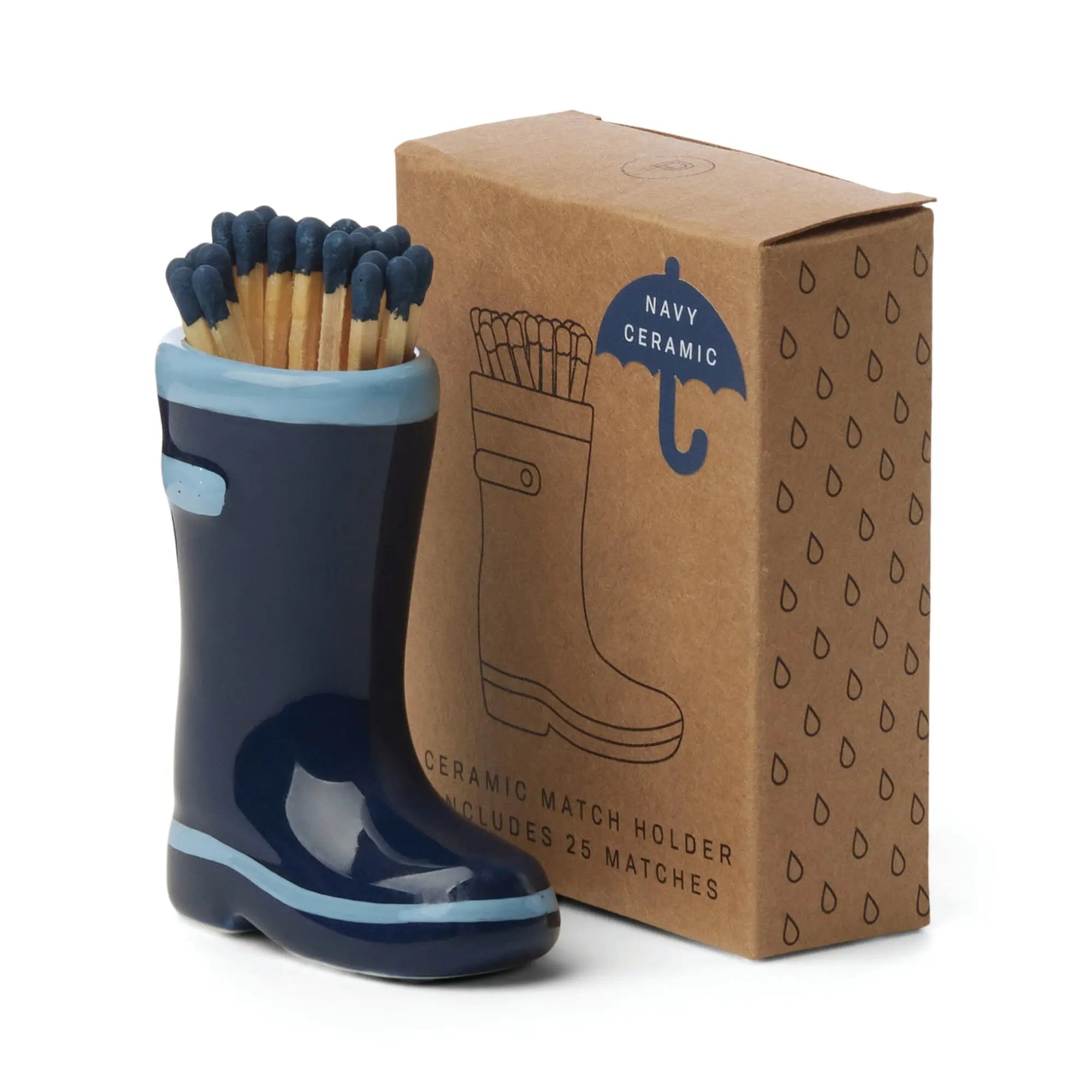 Wellington Rain Boot match Holder - Dark Blue