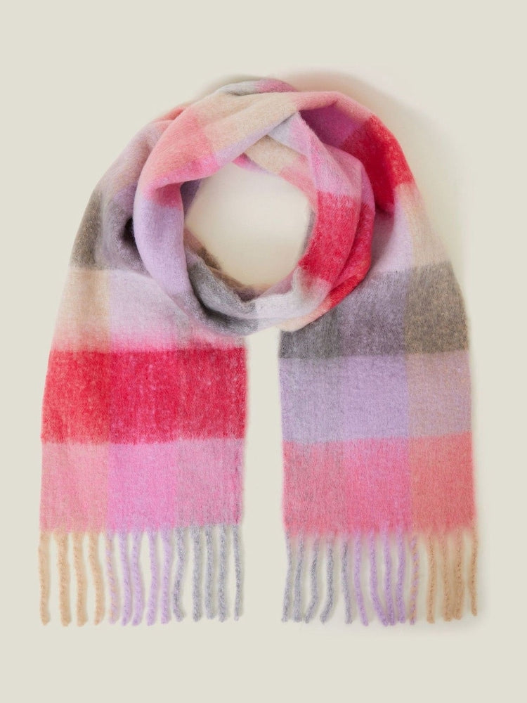 Plaid Woven Oversized Scarf