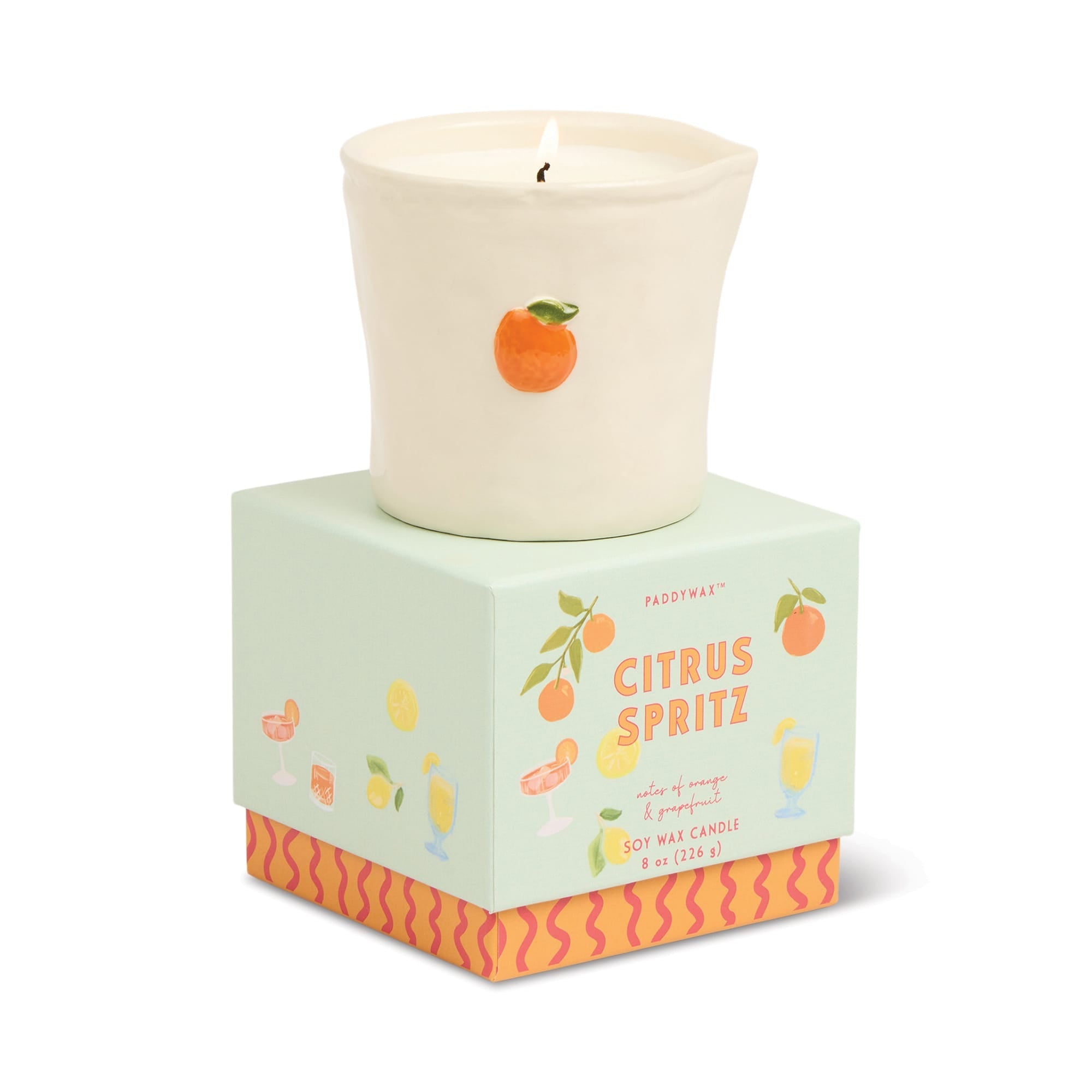 Wild Mushroom Ceramic Bistro Candle