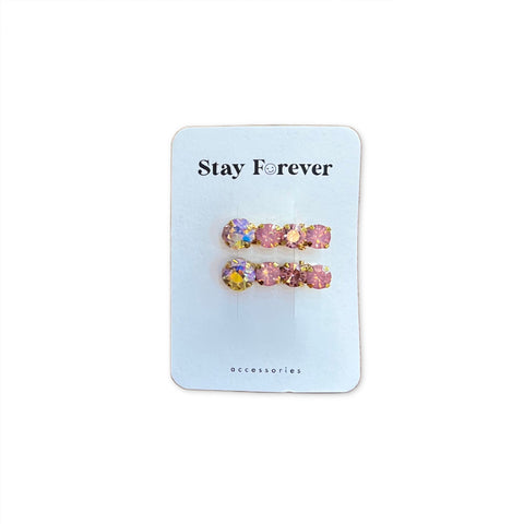 Crystal Hair Clip - Set of 2