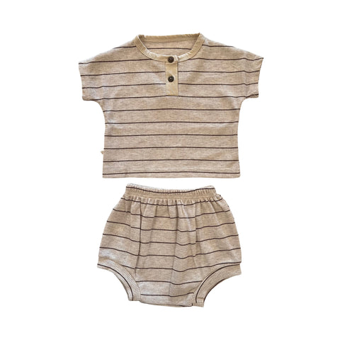 Striped Baby Short Set