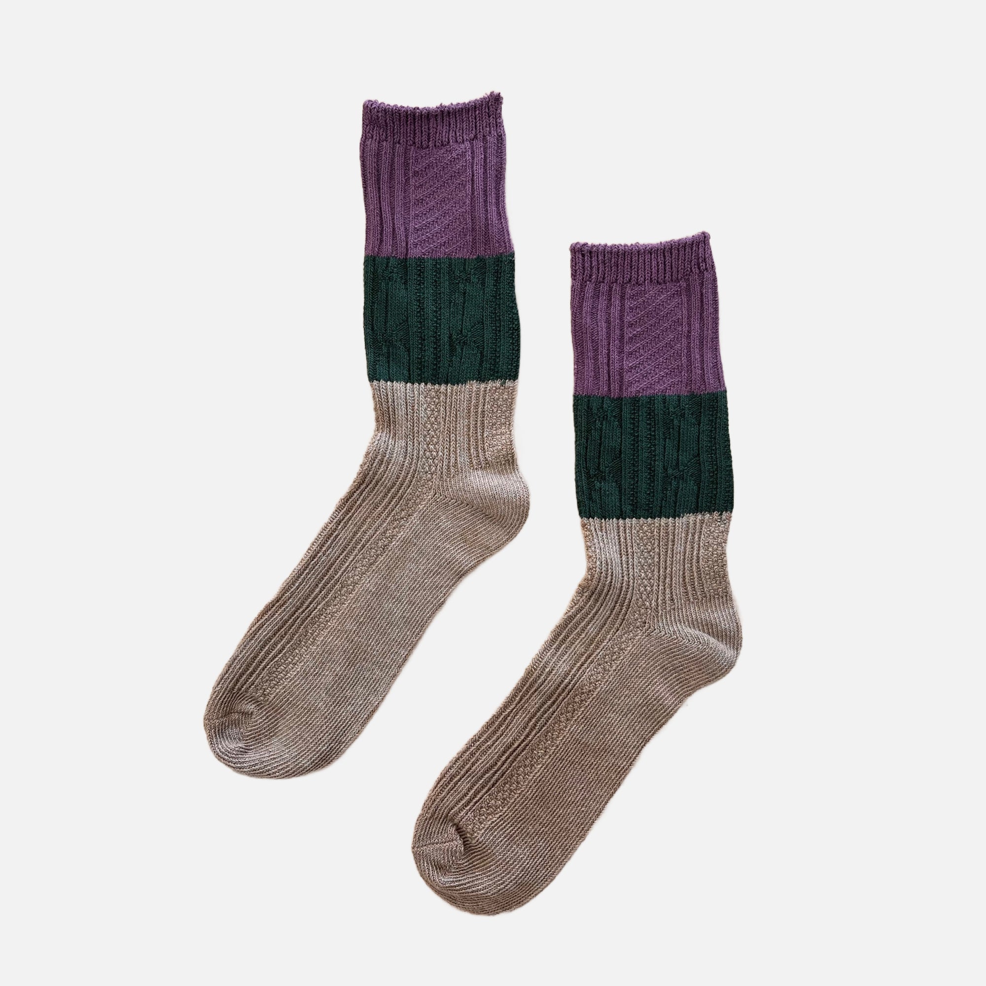 Knitted Striped Socks