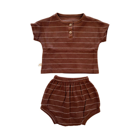 Striped Baby Short Set