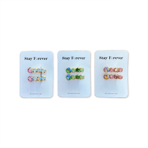 Crystal Hair Clip - Set of 2
